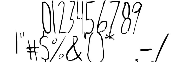 Lockjaw Font OTHER CHARS