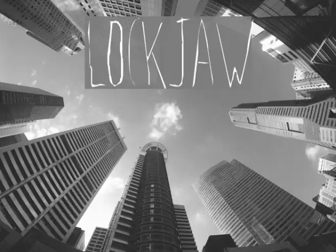 Lockjaw Font examples
