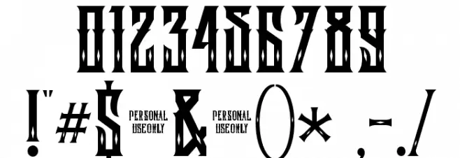 Lockon Velline Font OTHER CHARS