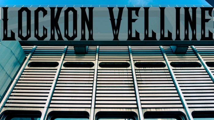 Lockon Velline Font examples