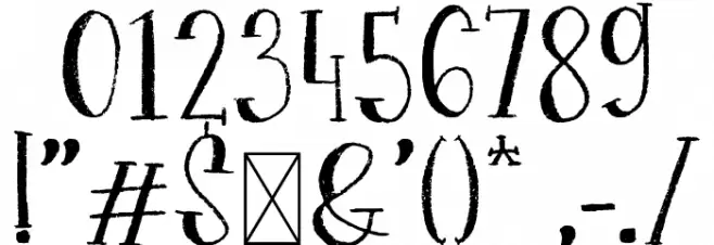 Lockport Font OTHER CHARS