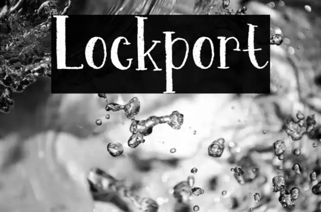 Lockport Font examples