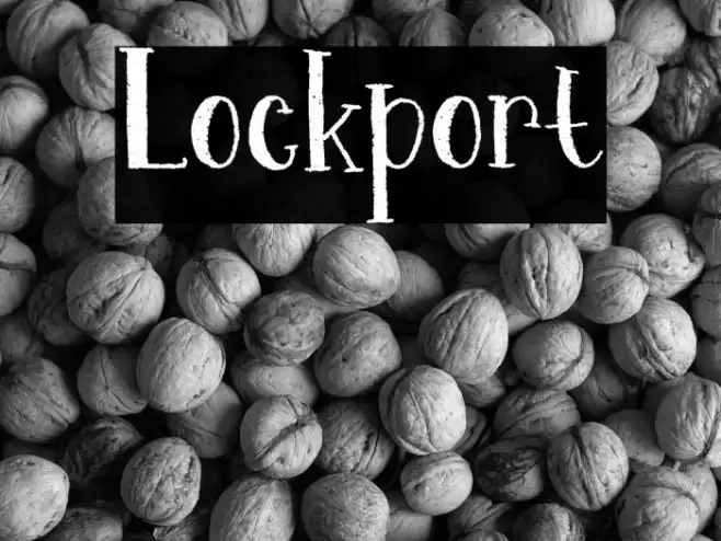 Lockport Font examples