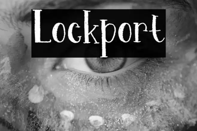Lockport Font examples