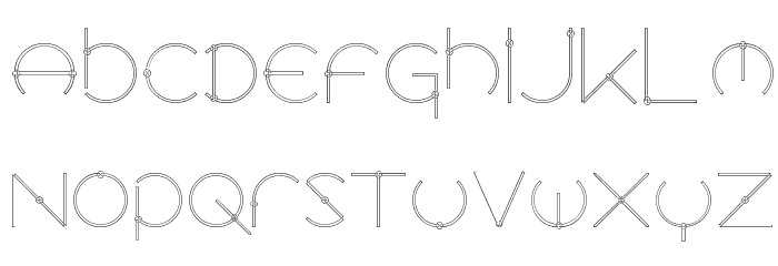 Locus Knots Font LOWERCASE