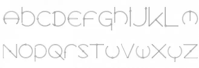 Locus Knots Font LOWERCASE