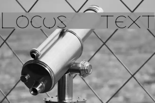 Locus   Text Font examples