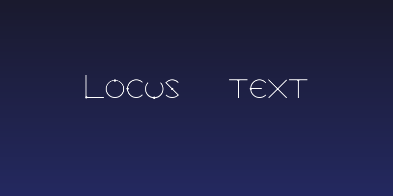 Locus   Text Social Header