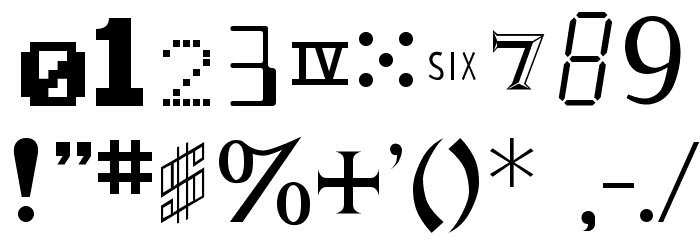 Locust Regular Font OTHER CHARS