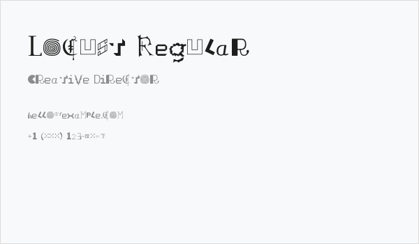 Locust Regular Business Card