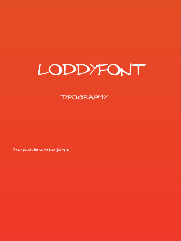 LoddyFont Poster
