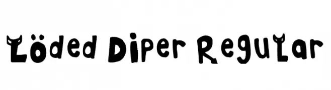 Loded Diper Regular  Free Fonts Download
