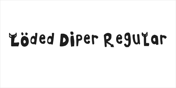 Loded Diper Regular Logo