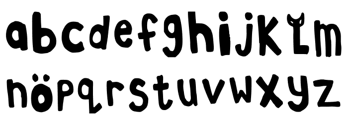 Loded Diper Regular Font LOWERCASE