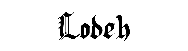 Lodeh  Frei Schriftart Herunterladen