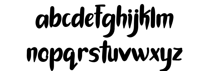 Lodhangke Market Font LOWERCASE