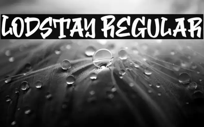 Lodstay Regular Font examples
