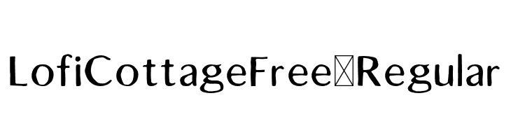 LofiCottageFree-Regular  Frei Schriftart Herunterladen