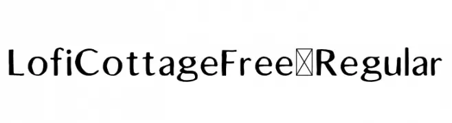 LofiCottageFree-Regular Font