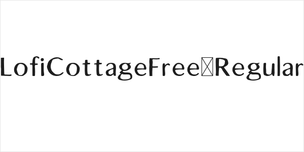 LofiCottageFree-Regular Logo