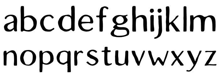 LofiCottageFree-Regular Font LOWERCASE