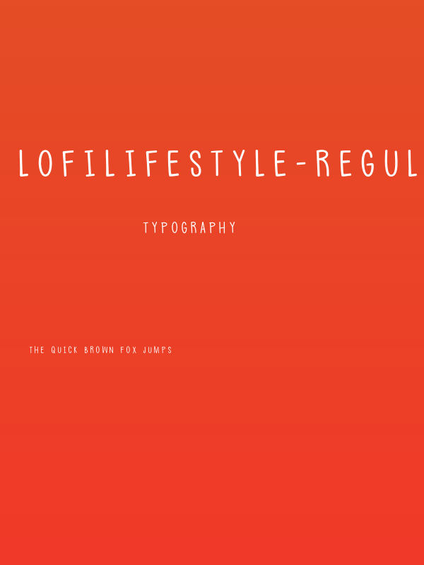 LofiLifestyle-Regular Poster