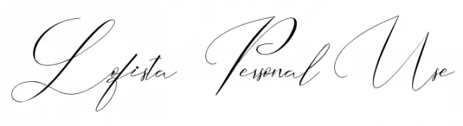 Lofista - Personal Use 字体
