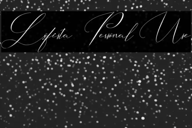 Lofista - Personal Use 字体 examples