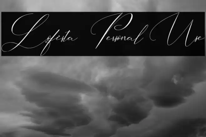 Lofista - Personal Use 字体 examples