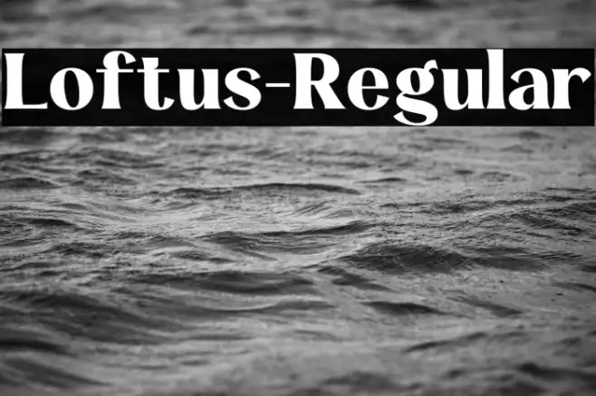 Loftus-Regular Example 2