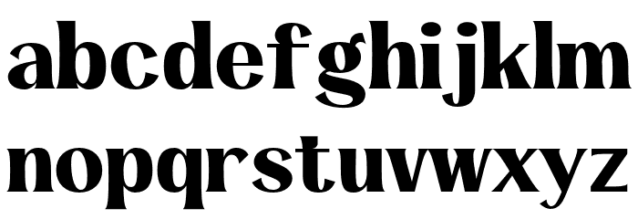 Loftus-Regular Font LOWERCASE