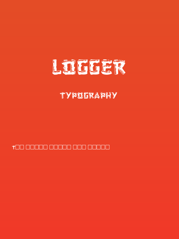 Logger Poster