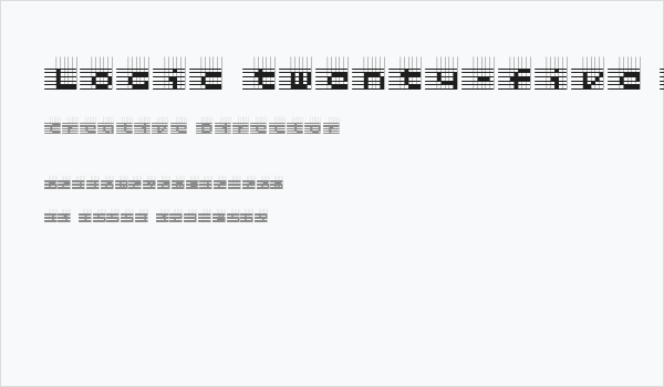 Logic twenty-five Normal Business Card