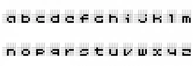 Logic twenty-five Normal Font LOWERCASE