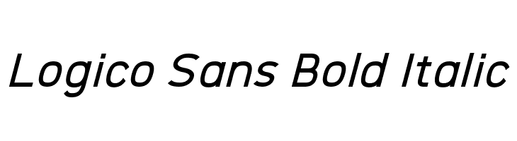 Logico Sans Bold Italic Font