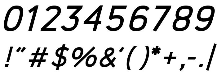 Logico Sans Bold Italic Font OTHER CHARS