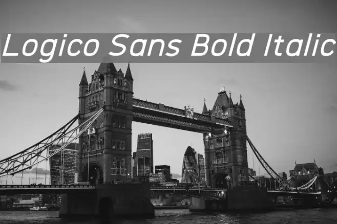 Logico Sans Bold Italic Example 3