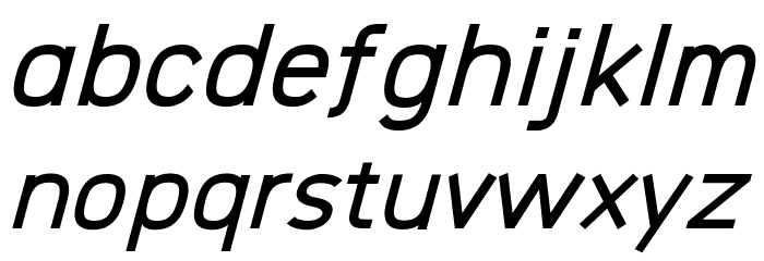 Logico Sans Bold Italic Font LOWERCASE