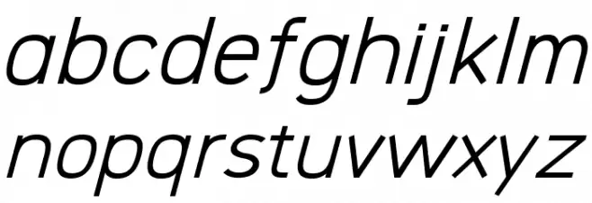 Logico Sans Italic Fuentes MINÚSCULAS