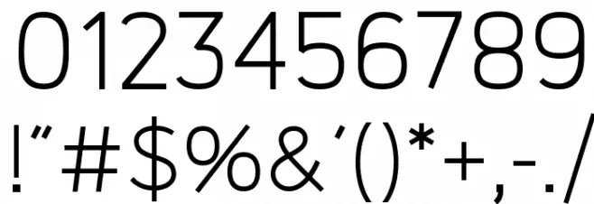 Logico Sans Light Font OTHER CHARS