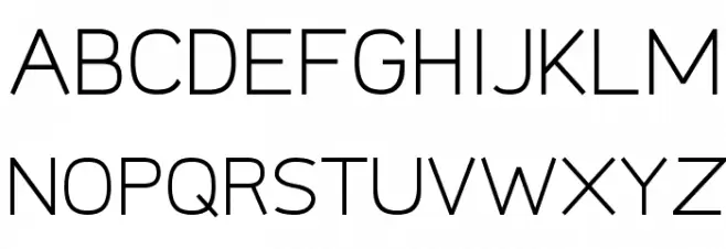Logico Sans Light フォント 大文字