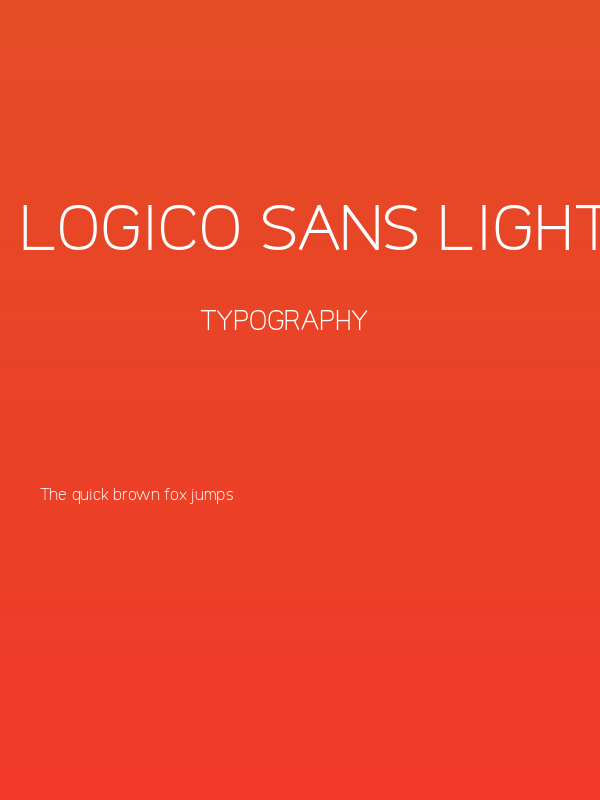 Logico Sans Light Poster