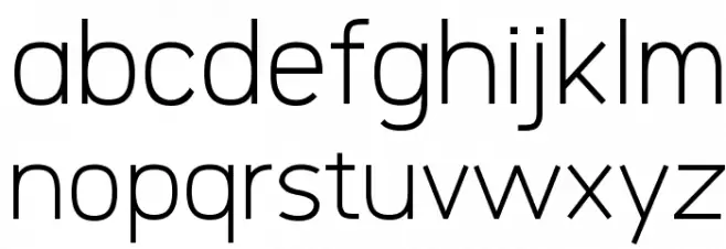 Logico Sans Light 字体 小写