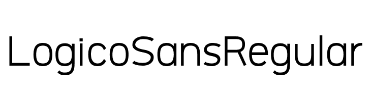 Logico Sans Regular  Frei Schriftart Herunterladen