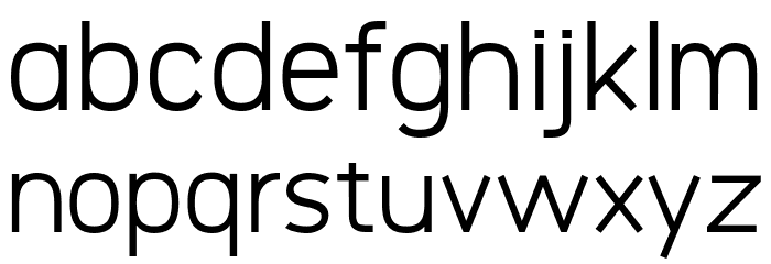 Logico Sans Regular Font LOWERCASE