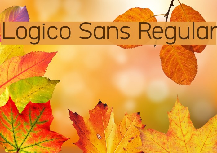 Logico Sans Regular Example 2