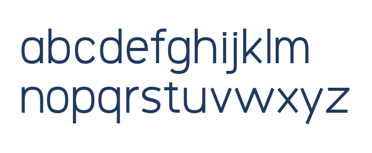 Logico Sans Regular Lowercase