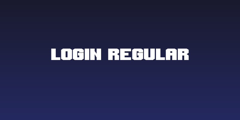 Login Regular Social Header