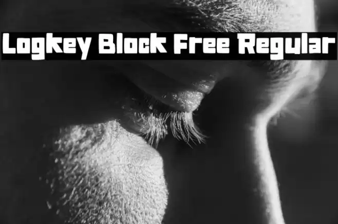Logkey Block Free Regular Font examples