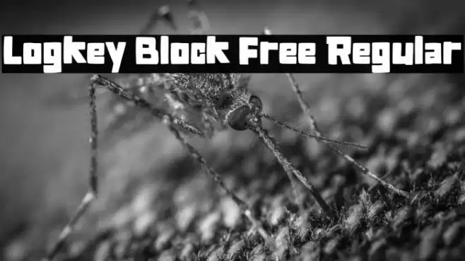Logkey Block Free Regular Font examples